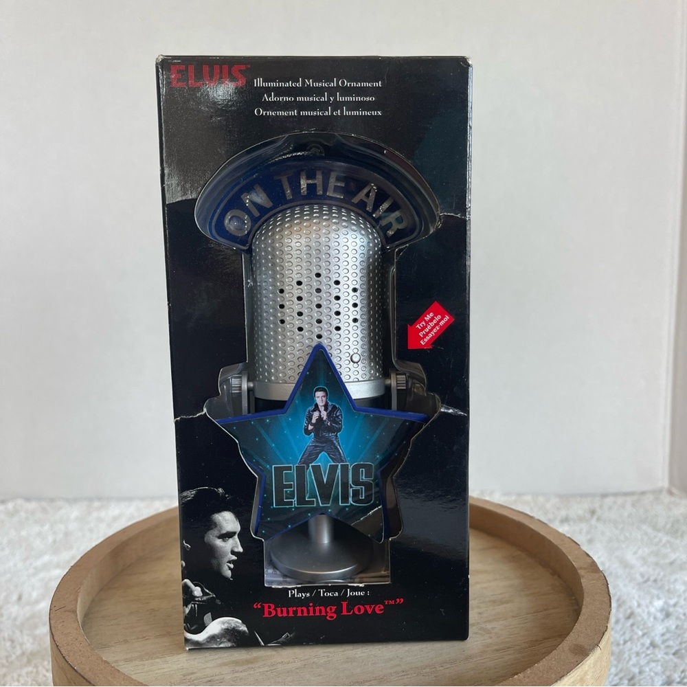 Elvis Presley Microphone Ornament New